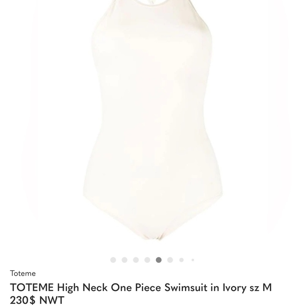 Toteme Women's Halter Neck One-Piece Swims - Picture 3 of 4